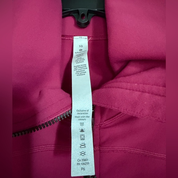 Lululemon Pink In Stride Jacket Sz 10 - Picture 5 of 7